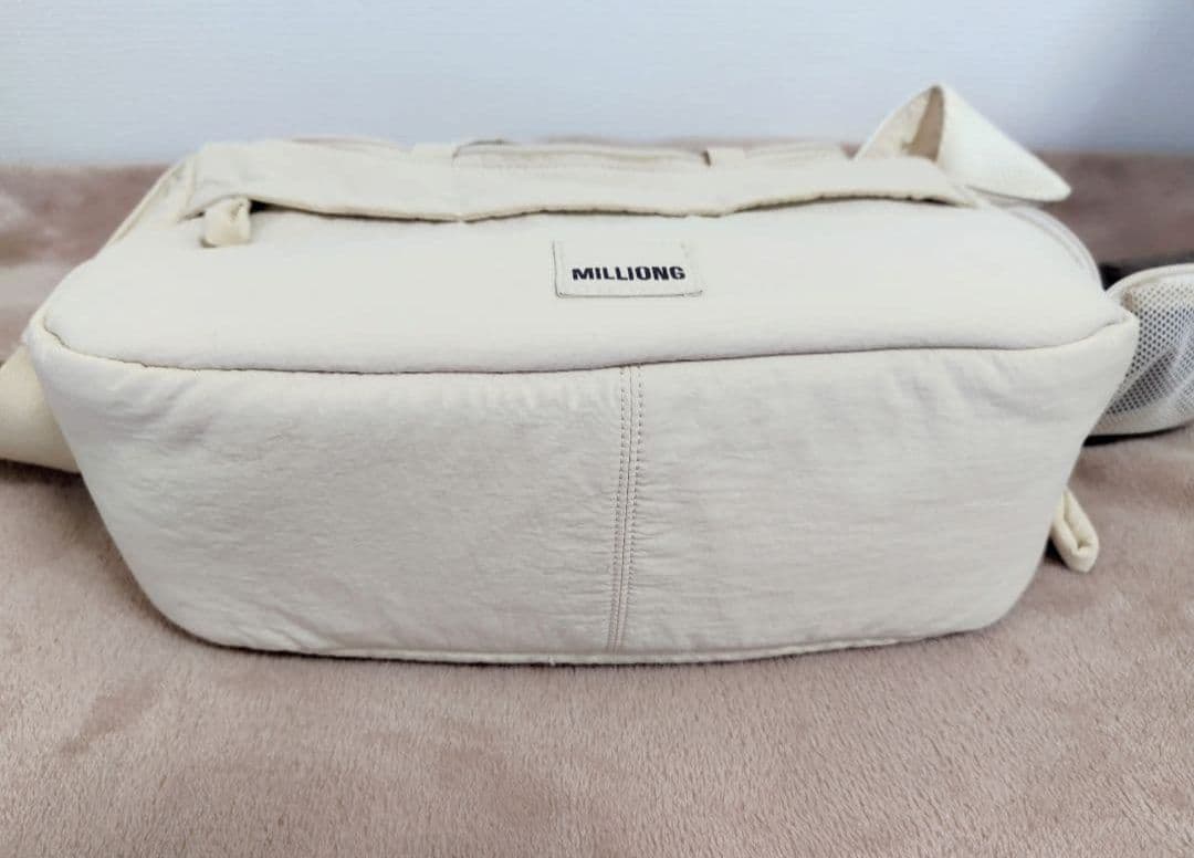 本日限定価格　milliong　ニューミリングバッグ　S　クリーム　クッション付