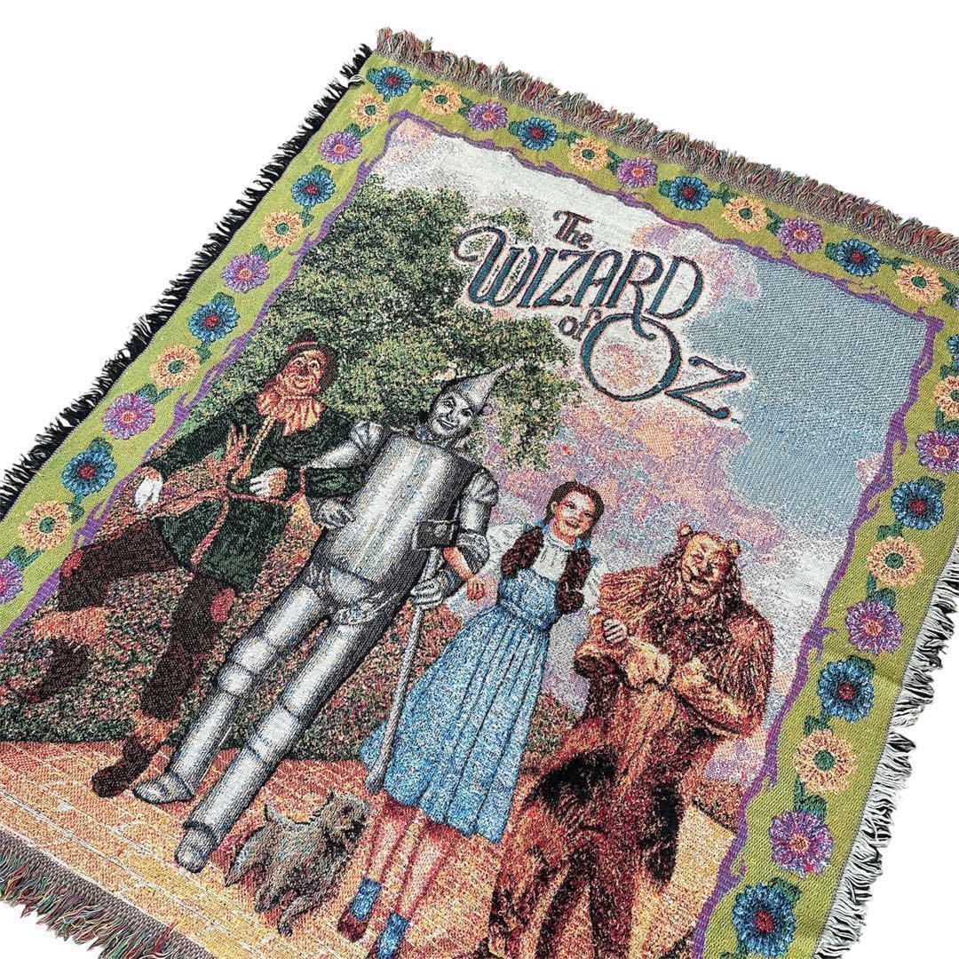 90s オズの魔法使い OZ ヴィンテージ ラグマット フリンジ カーペット▲