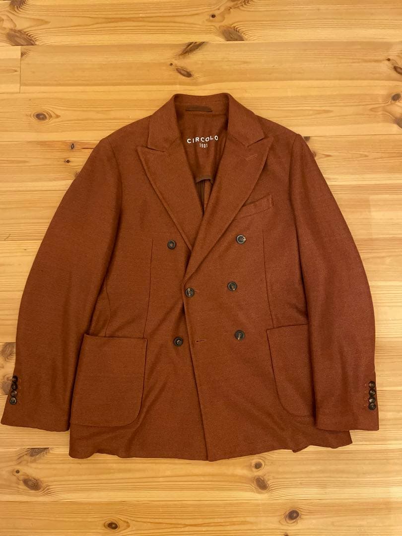 【かむ】CIRCOLO 1901 チルコロ ブラウン ニットジャケット