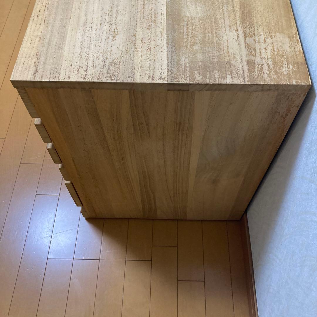 着物用桐チェスト　着物用タンス　6段　ナチュラル　キャスター付き