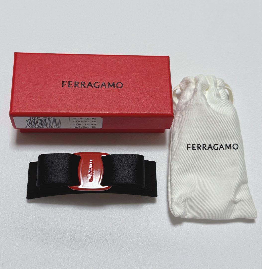 【お値下げ中】新品 FERRAGAMO フェラガモ ヴァラリボン バレッタ