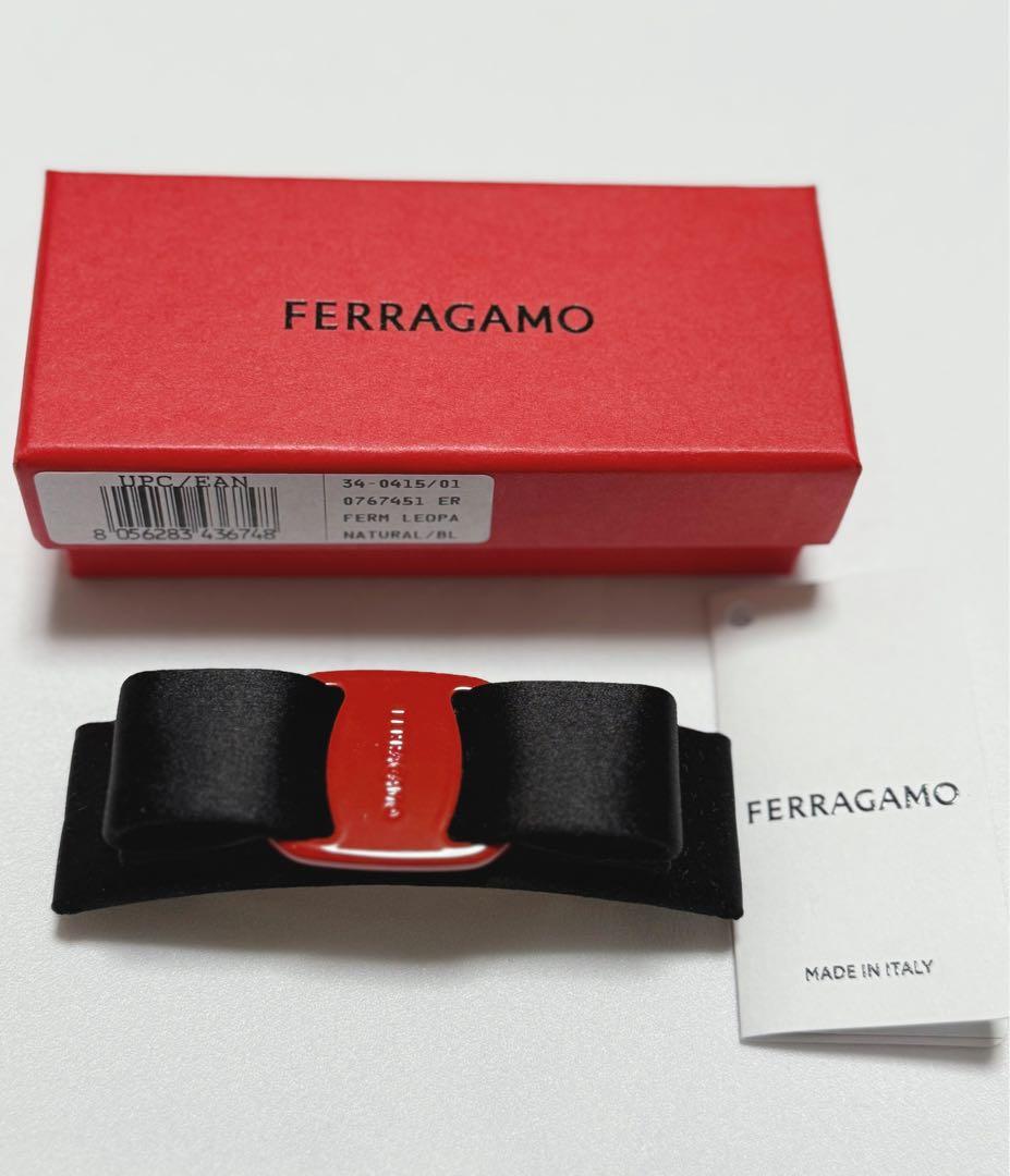 【お値下げ中】新品 FERRAGAMO フェラガモ ヴァラリボン バレッタ