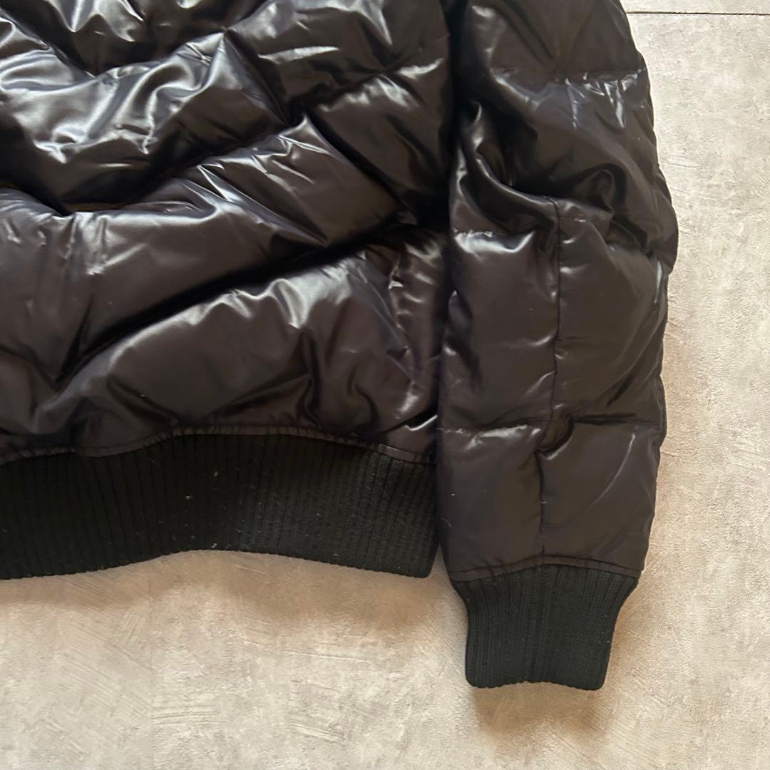 ジャケット・アウター uniqlo grunge hood fur down jacket navy