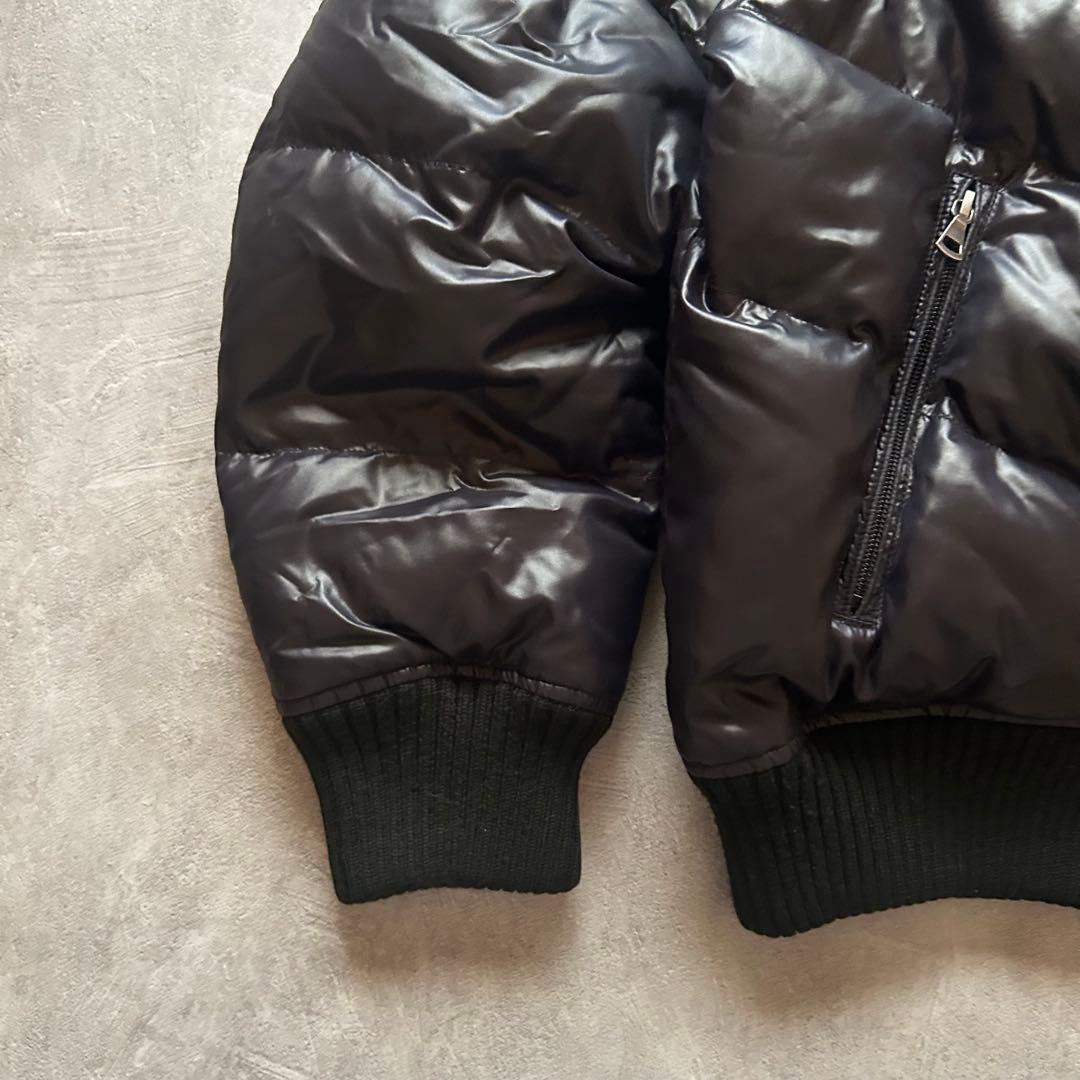 ジャケット・アウター uniqlo grunge hood fur down jacket navy