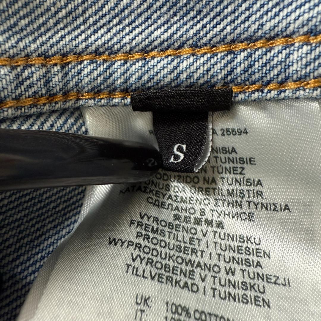 極美品 DIESEL D-BARCY Dロゴ デニムジャケット クロップド S