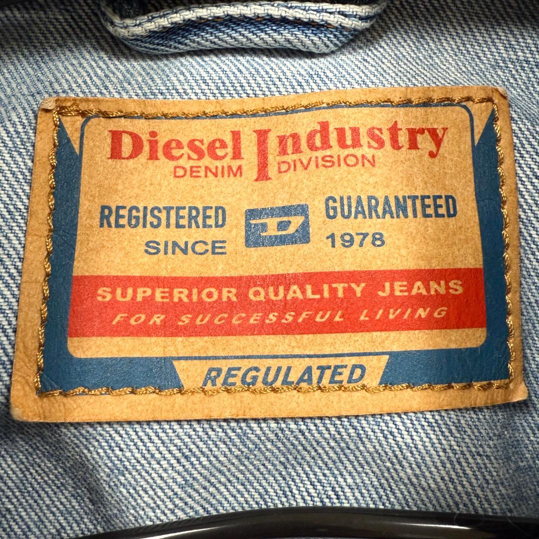極美品 DIESEL D-BARCY Dロゴ デニムジャケット クロップド S