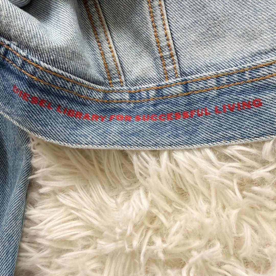 極美品 DIESEL D-BARCY Dロゴ デニムジャケット クロップド S