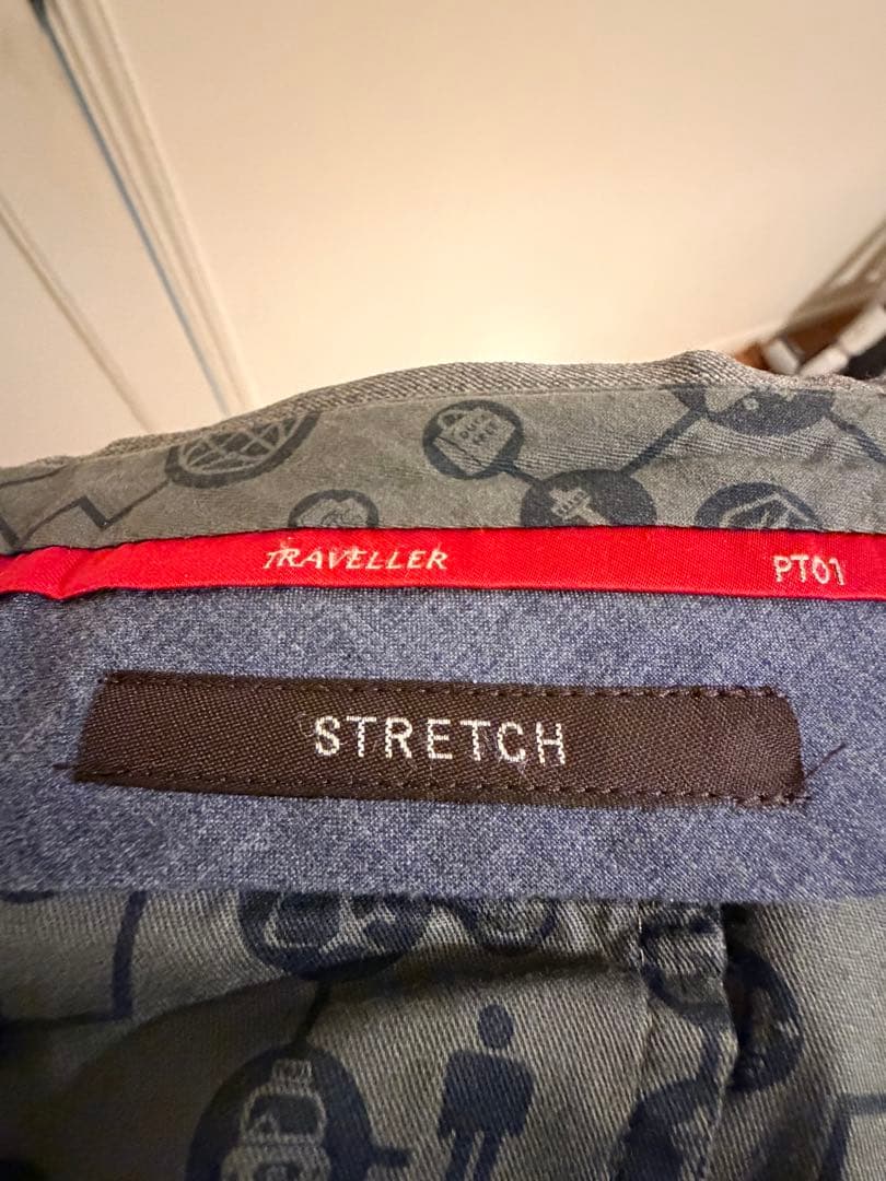 美品 4.2万 PT01 トラベラー EVOFIT ノープリーツスラックス 46