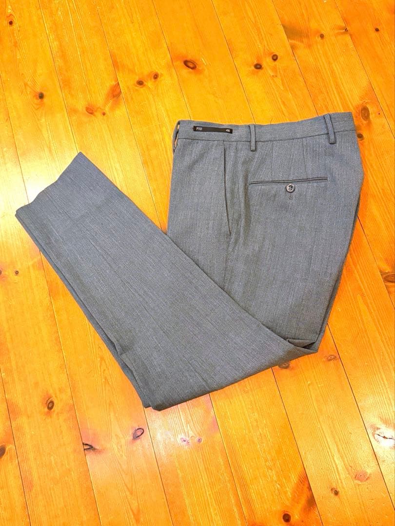 美品 4.2万 PT01 トラベラー EVOFIT ノープリーツスラックス 46