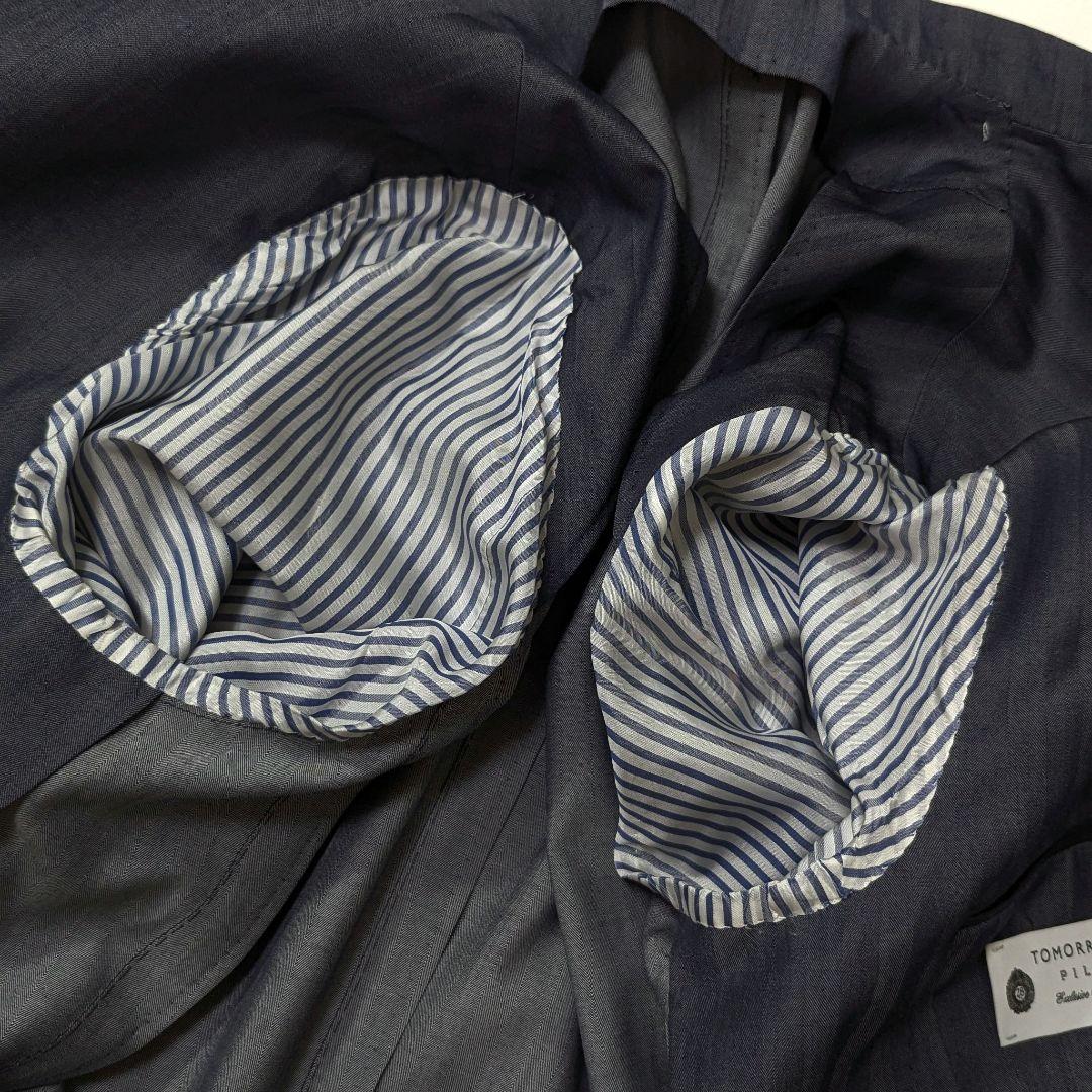 超高級約8万★未使用★TOMORROWLAND　シャンブレーテーラードジャケット