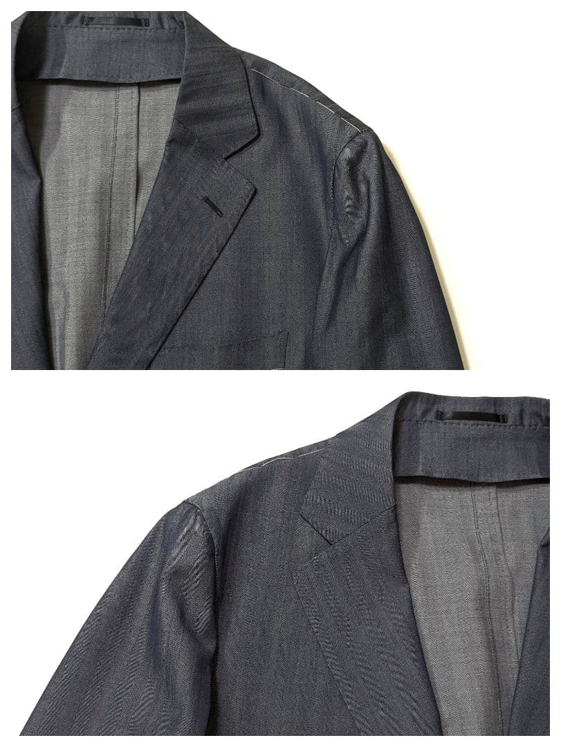 超高級約8万★未使用★TOMORROWLAND　シャンブレーテーラードジャケット