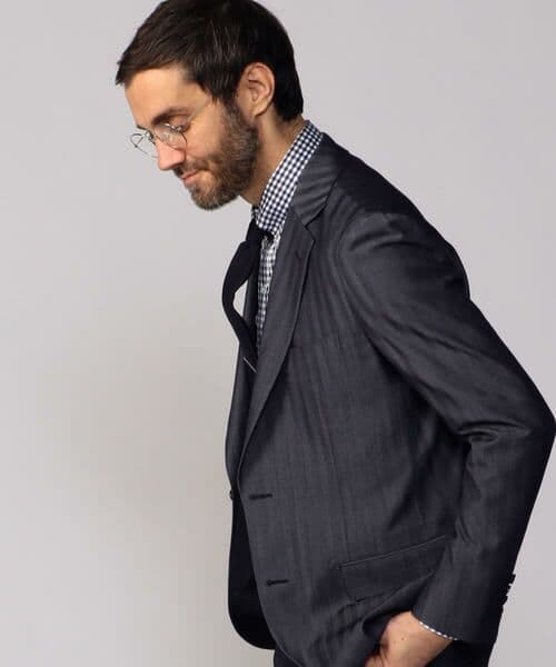 超高級約8万★未使用★TOMORROWLAND　シャンブレーテーラードジャケット