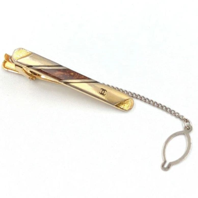 CHANEL　シャネル　ネクタイピン　ゴールド