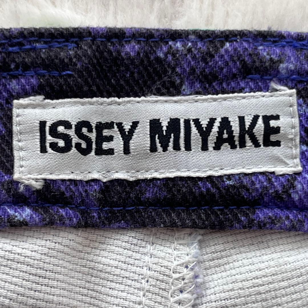美品✨ISSEI MIYAKE イッセイミヤケ パンツ　総柄　ペイント　カラフル