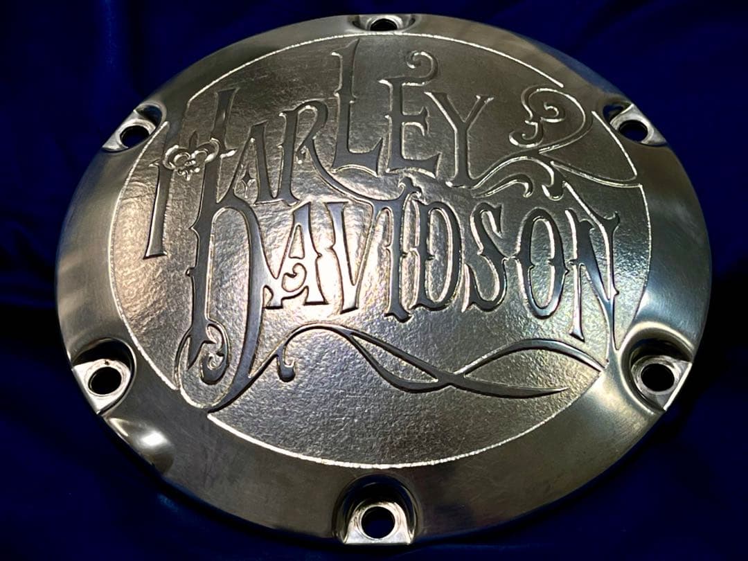 XL883 XL1200 スポーツスター ハーレー 彫刻中古 ダービーカバー