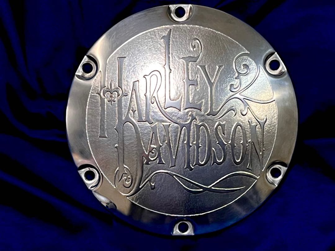 XL883 XL1200 スポーツスター ハーレー 彫刻中古 ダービーカバー