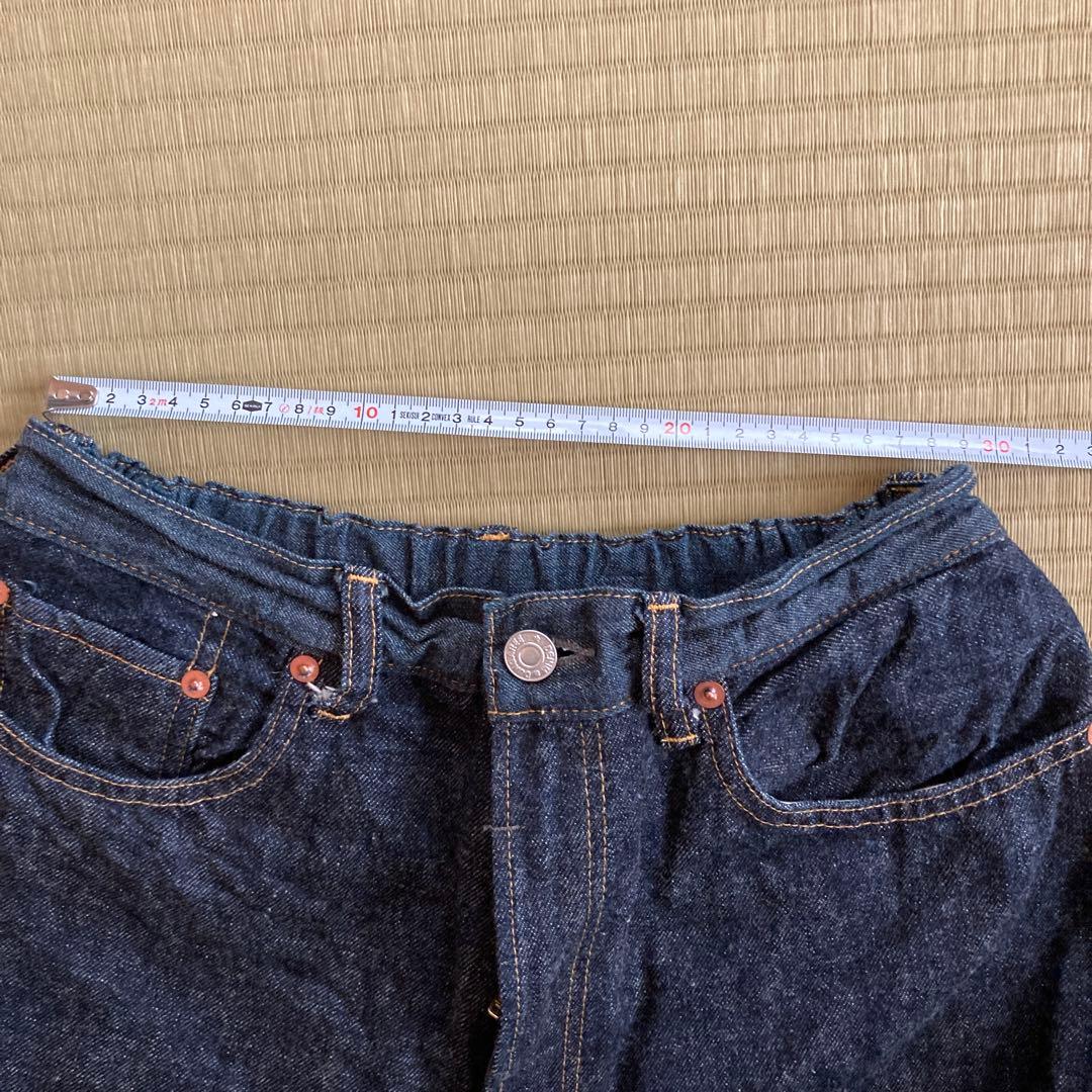 デニムダンガリー ワイドデニム　150 160