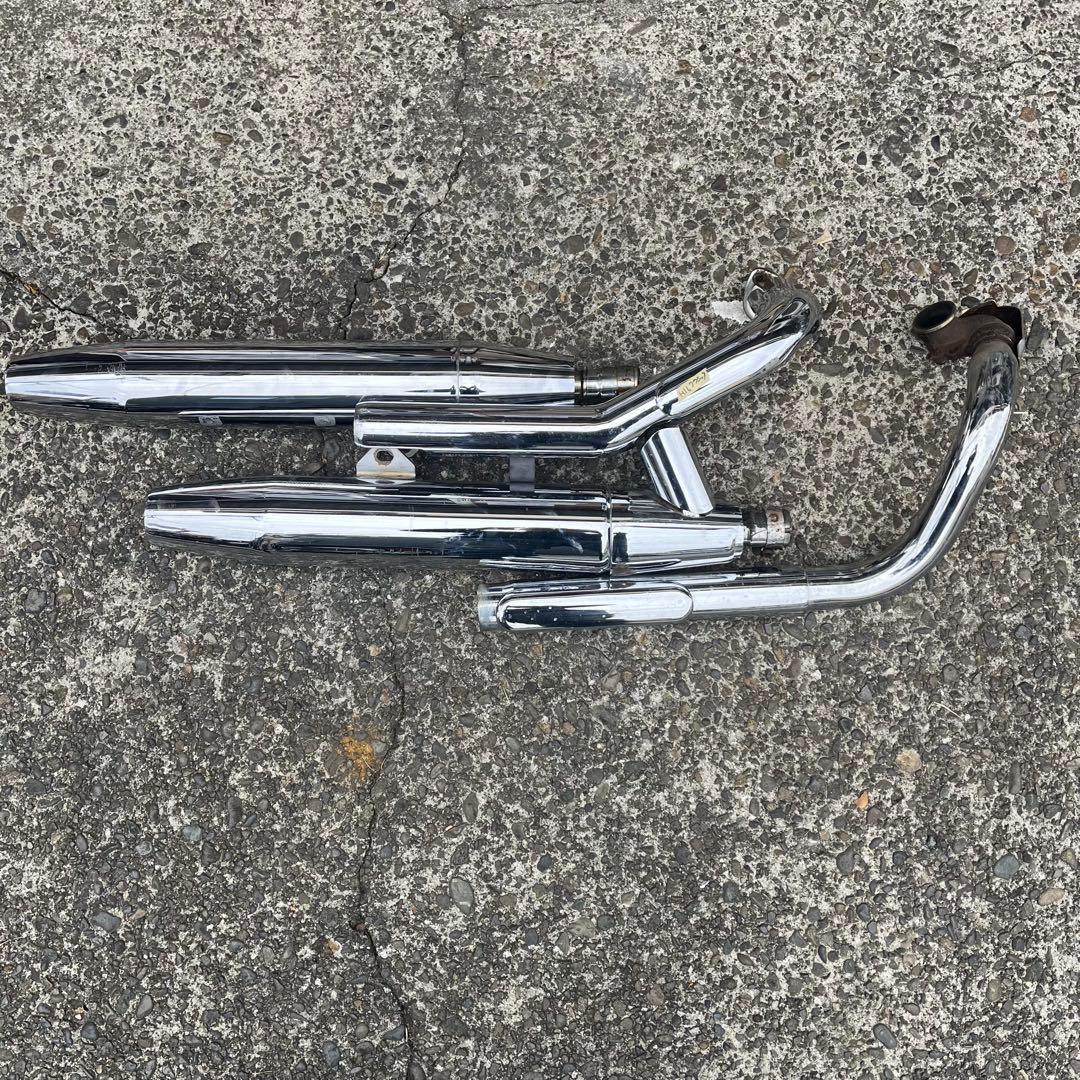 ドラッグスター400クラシック取り外し　純正マフラー　車検用　中古