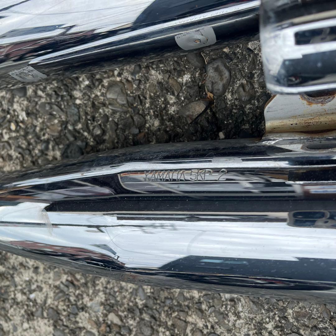 ドラッグスター400クラシック取り外し　純正マフラー　車検用　中古