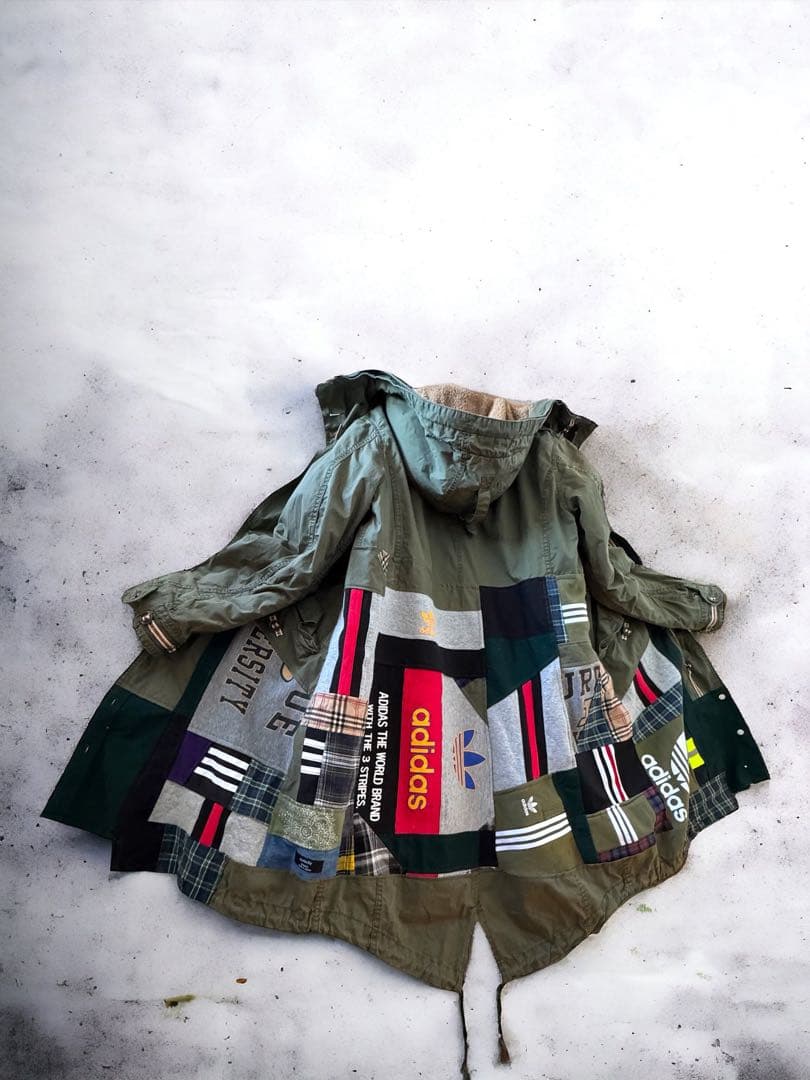 【お値下げ】adidas リメイク　モッズコート