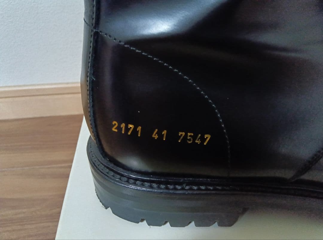 【美品】コモンプロジェクト　ブーツ　41　ブラック　黒　本革　イタリア製　高級