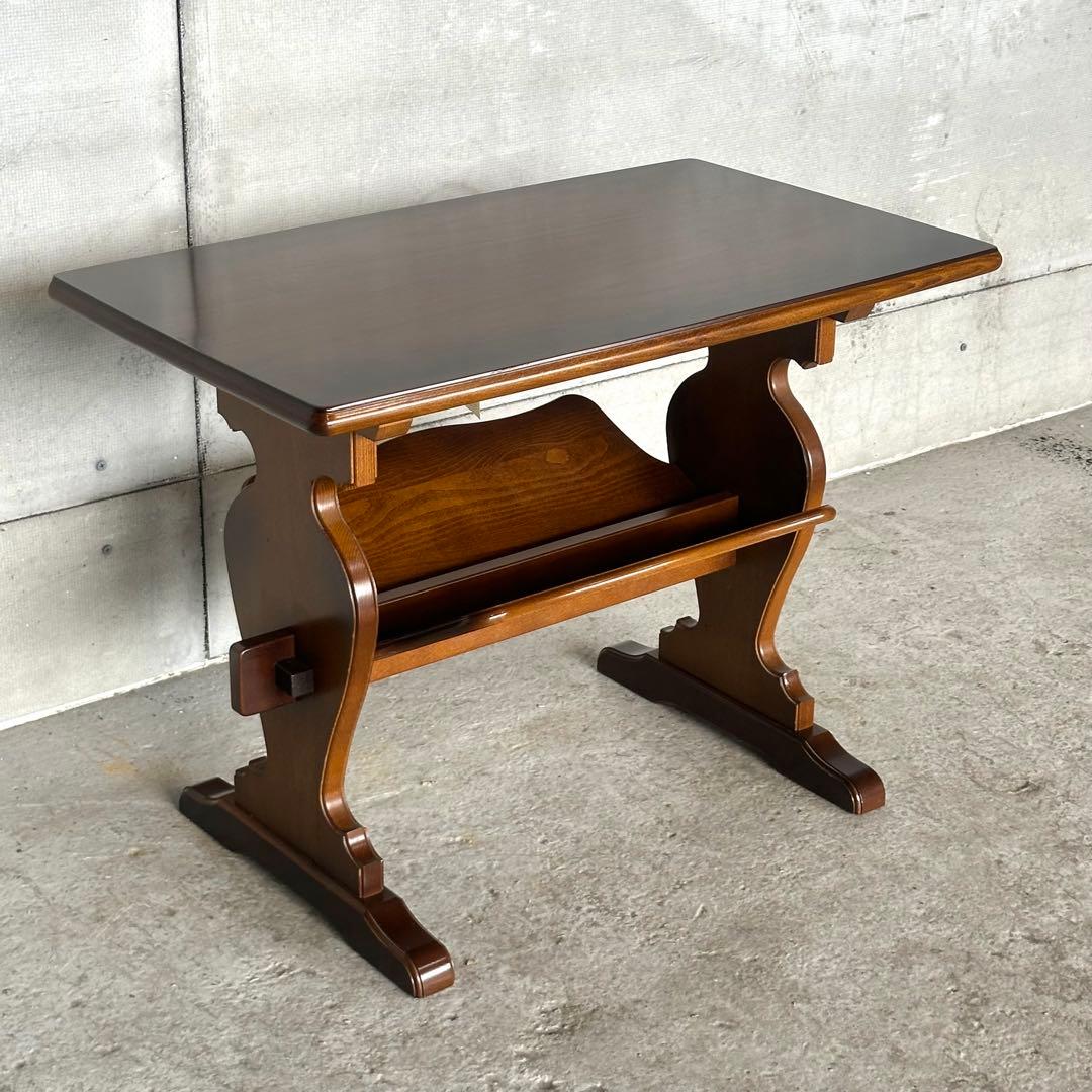 ✿karimoku✿オールドカリモク コロニアル マガジンラック　98年製