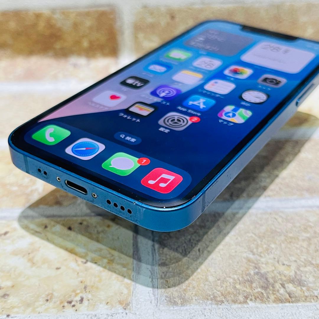 SIMフリー iPhone13mini 128GB ブルー 電池良好