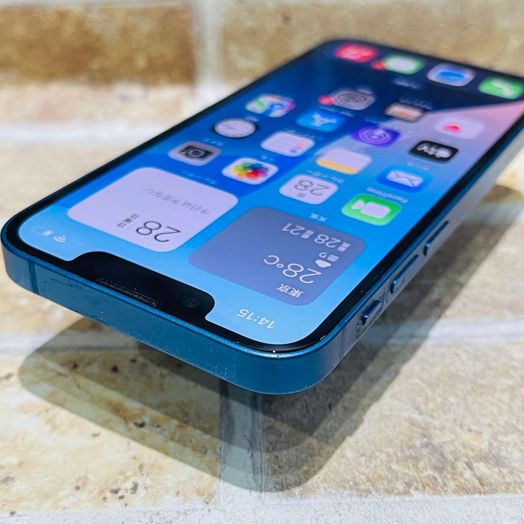 SIMフリー iPhone13mini 128GB ブルー 電池良好