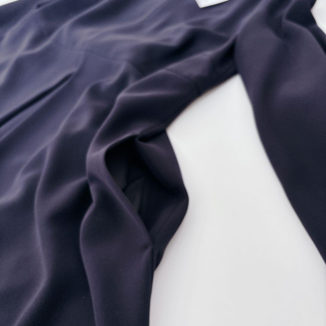 極美品✨23区×VERYコラボ トリアセダブルジョーゼットワンピース 38 紺色