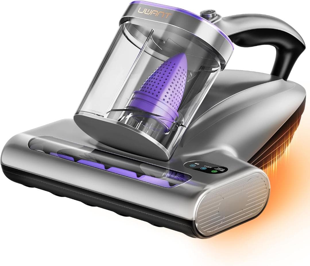 布団クリーナー 布団掃除機 18KPa強力吸引 65℃熱風乾燥 UV