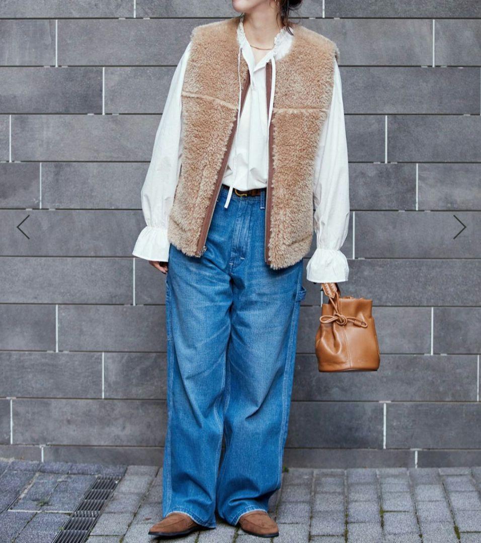 B.C stock ムートンライクリバーシブル ベスト タグ付　新品