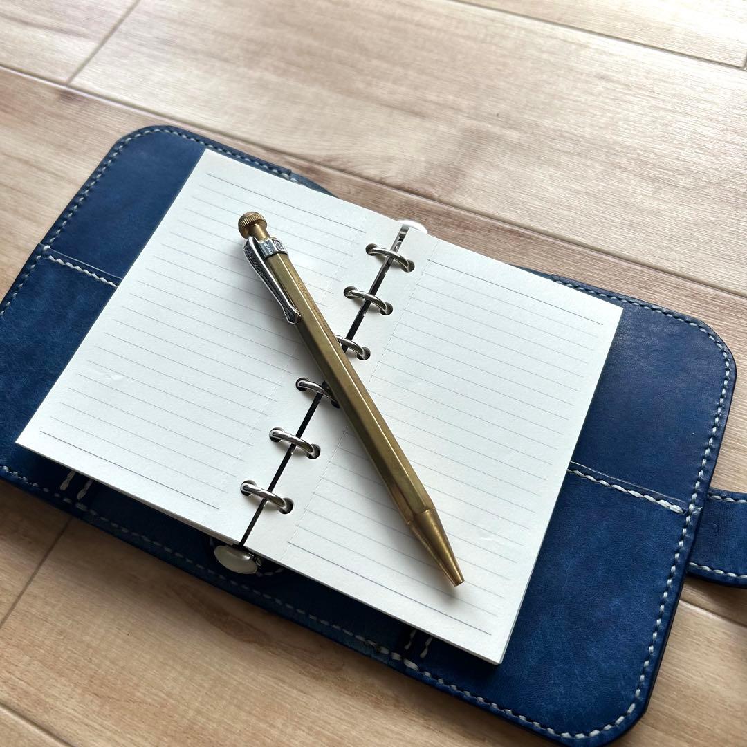 ミニ6システム手帳　手帳カバー B7判 イタリアンレザー　コラージュノート