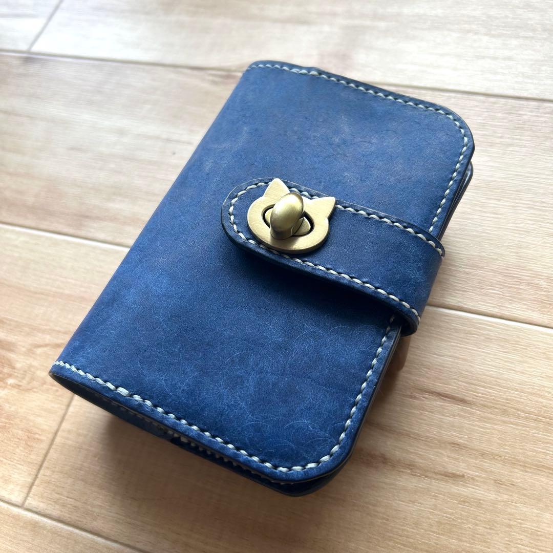 ミニ6システム手帳　手帳カバー B7判 イタリアンレザー　コラージュノート