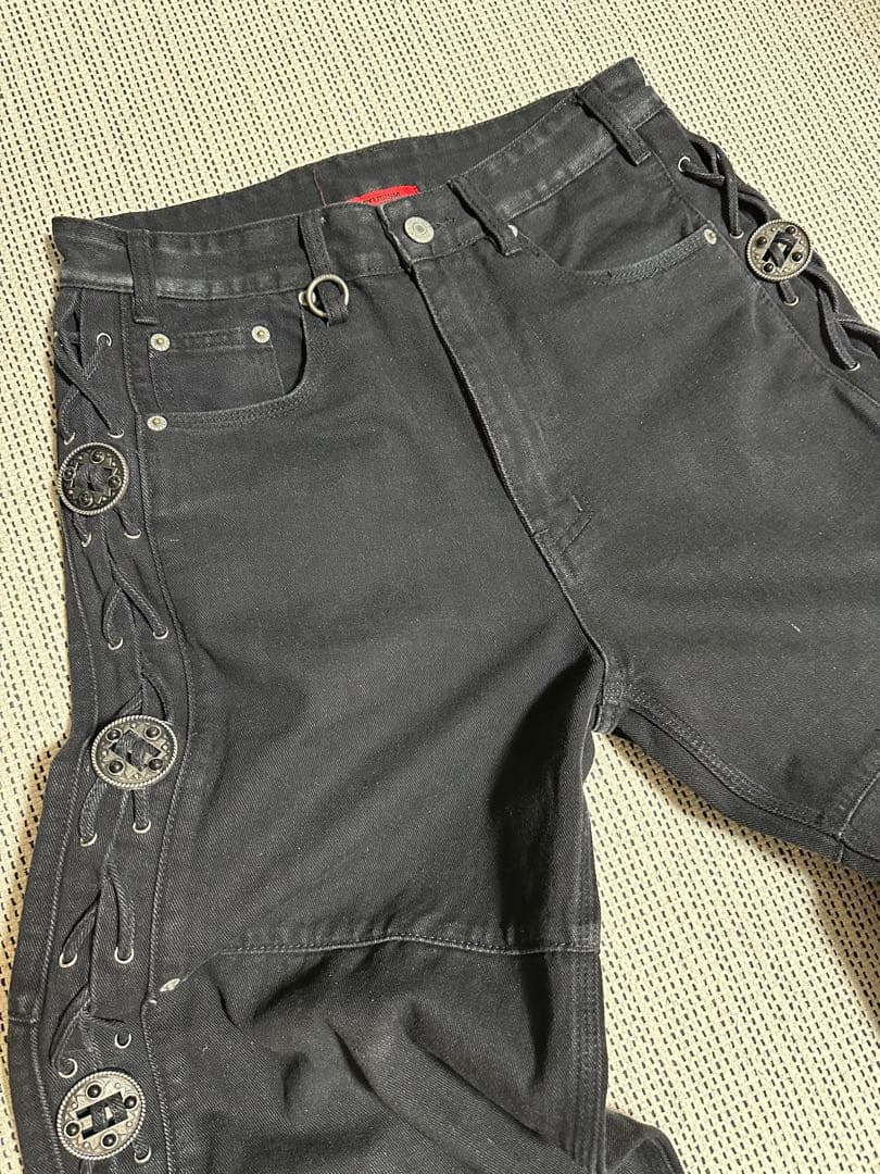 ベーコンくん　ALCYUS ブラックデニムパンツ