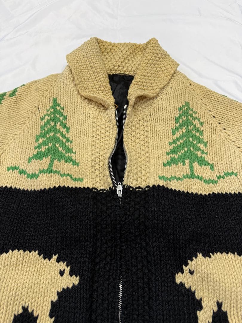 カウチンセーター　ビンテージ　古着　サイズL相当