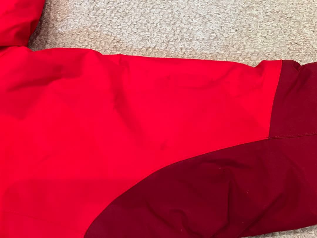 【美品】mont-bell（モンベル）子ども用 スノーウェア 120cm 赤