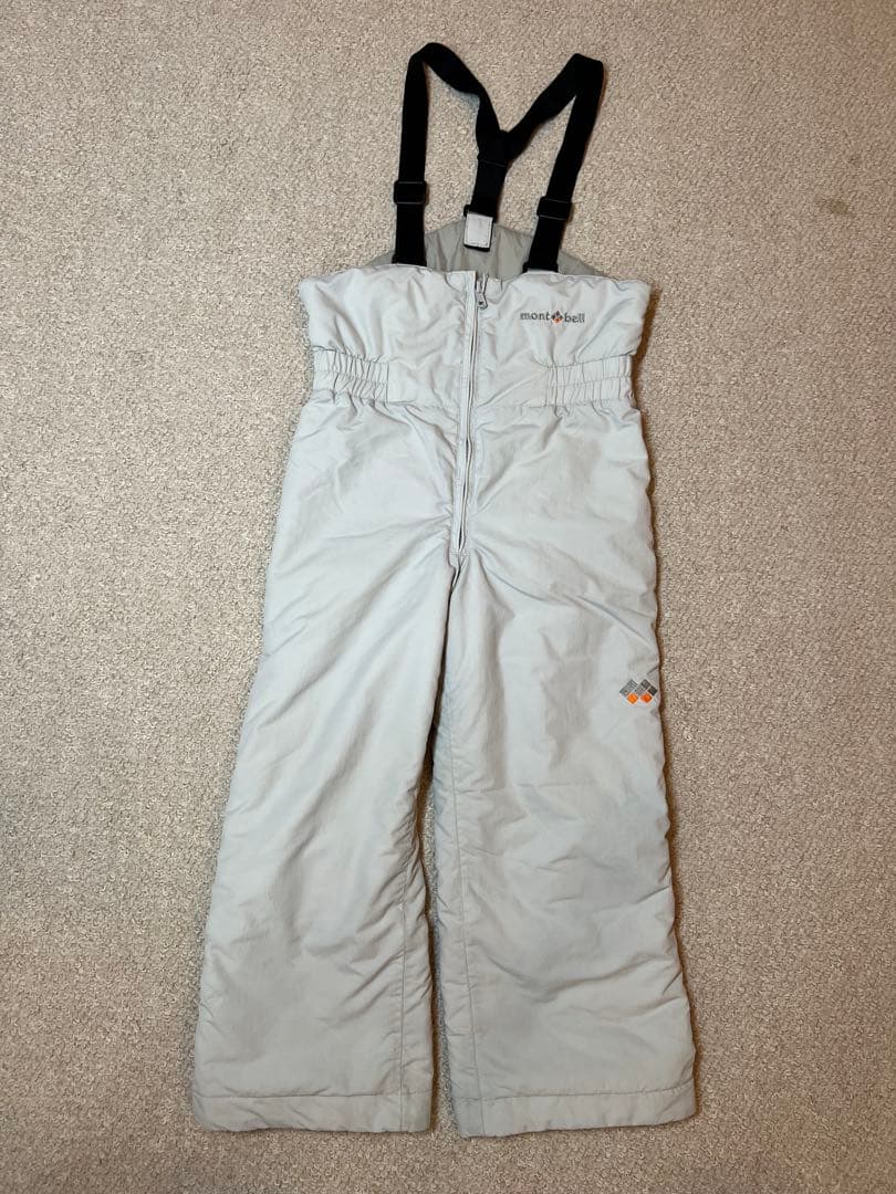 【美品】mont-bell（モンベル）子ども用 スノーウェア 120cm 赤