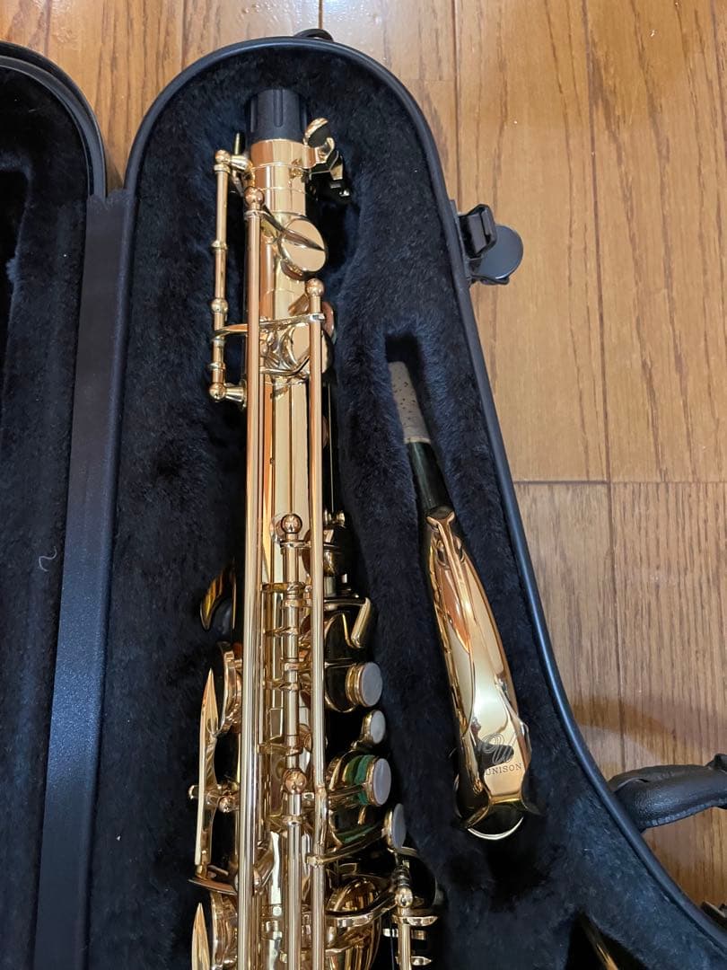 Unison テナー サックス マウスピース リガチャー リード付 中古