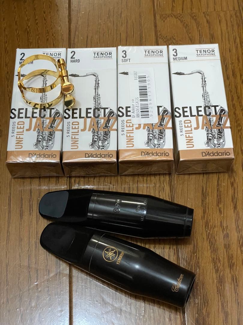Unison テナー サックス マウスピース リガチャー リード付 中古