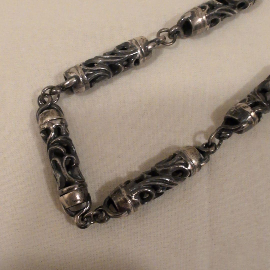 素早い対応させていただきます！ ウォレットチェーン　ロング　シルバ色