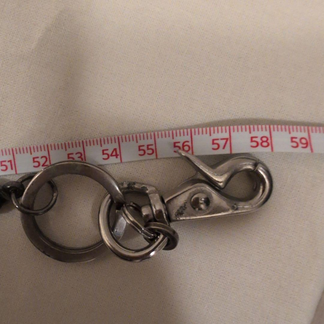 素早い対応させていただきます！ ウォレットチェーン　ロング　シルバ色