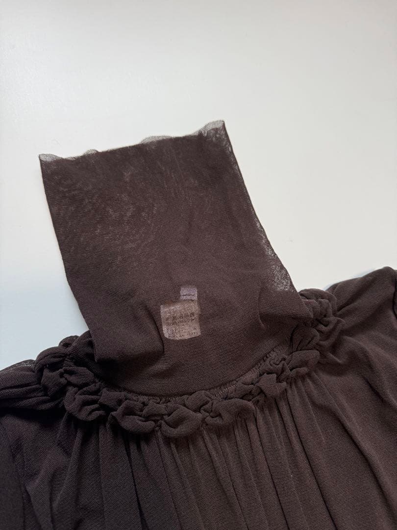 美品 Jean Paul GAULTIER パワーネットトップス ブラウン