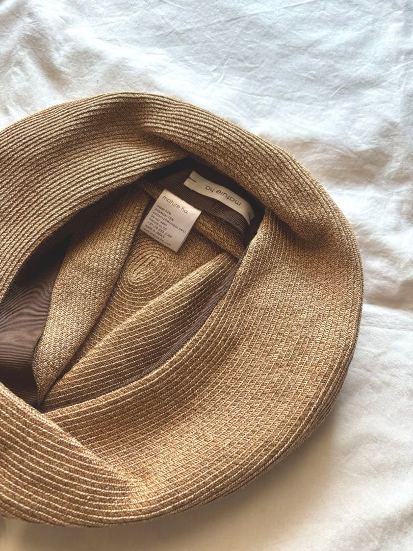 mature ha. ボックスハット　ライトグレー