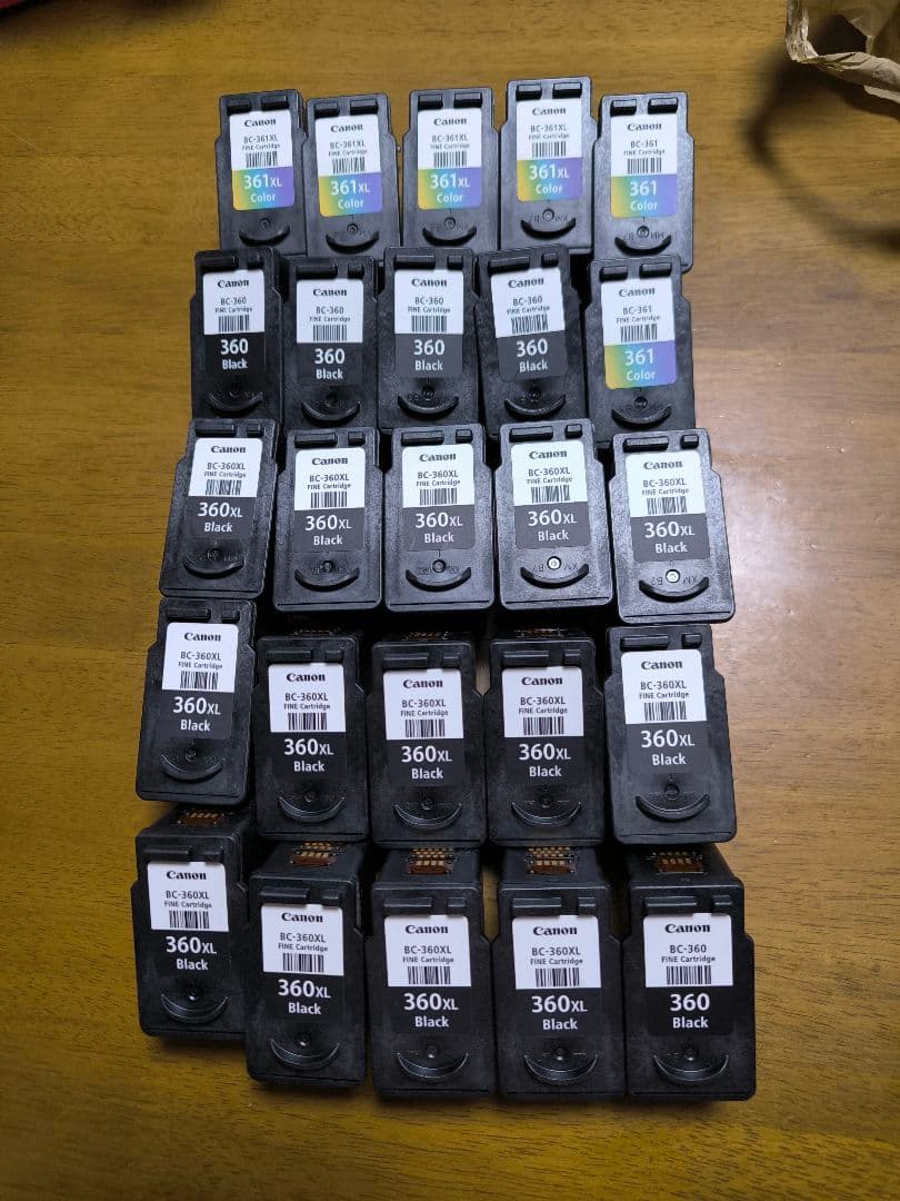 Canon 360 360XL インクカートリッジ 25個セット