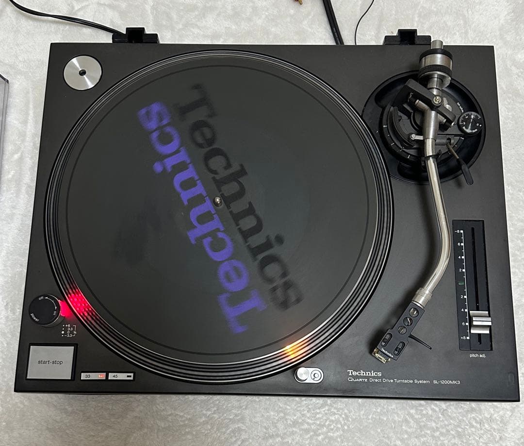 Technics SL-1200 MK3 ターンテーブル ケーブル付き