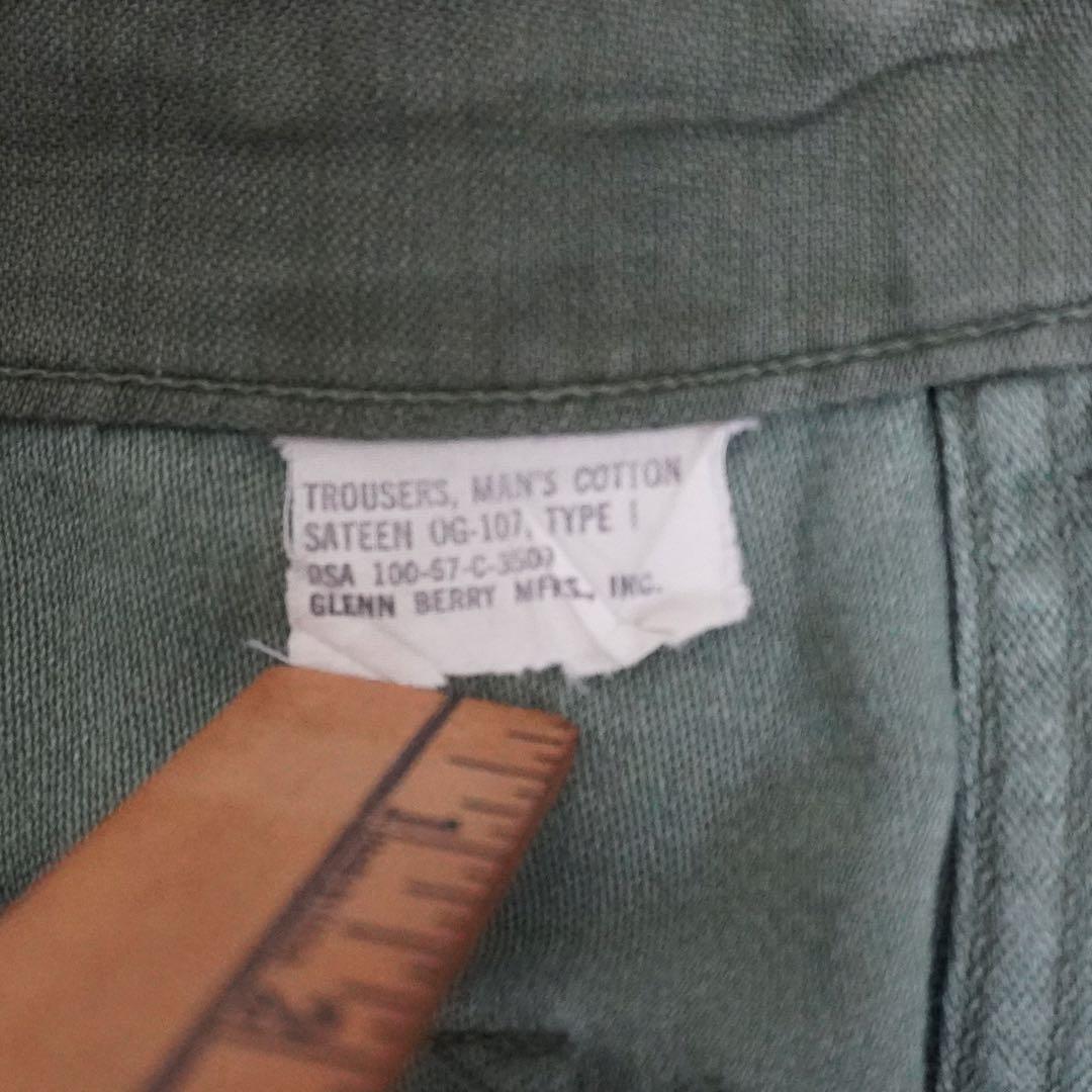 【60s】militaryミリタリー og107 ベイカーパンツ 33×29