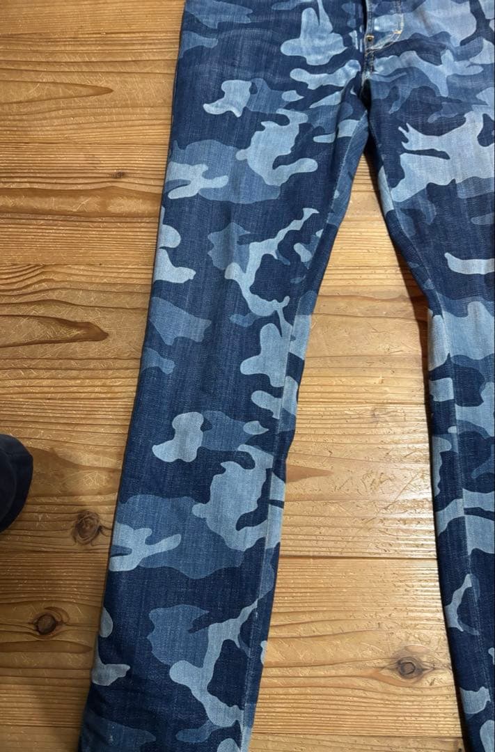 DSQUARED2 ディスクエアード　デニムカモフラ　迷彩　42