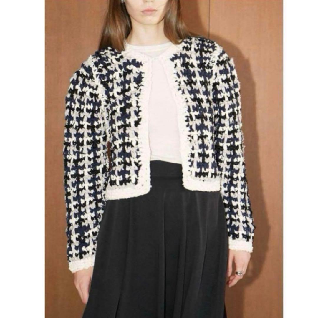 トップス CLANE VINTAGE TAPE HAND KNIT CARDIGAN