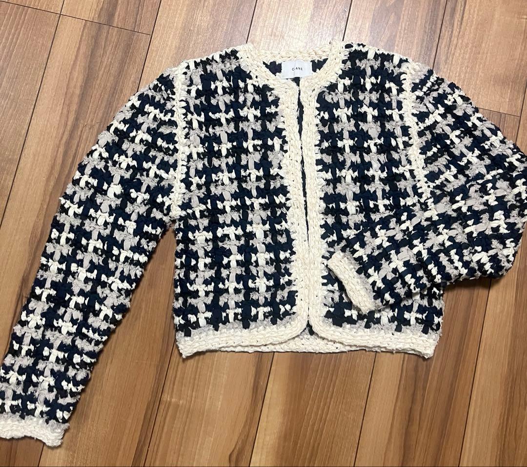 トップス CLANE VINTAGE TAPE HAND KNIT CARDIGAN