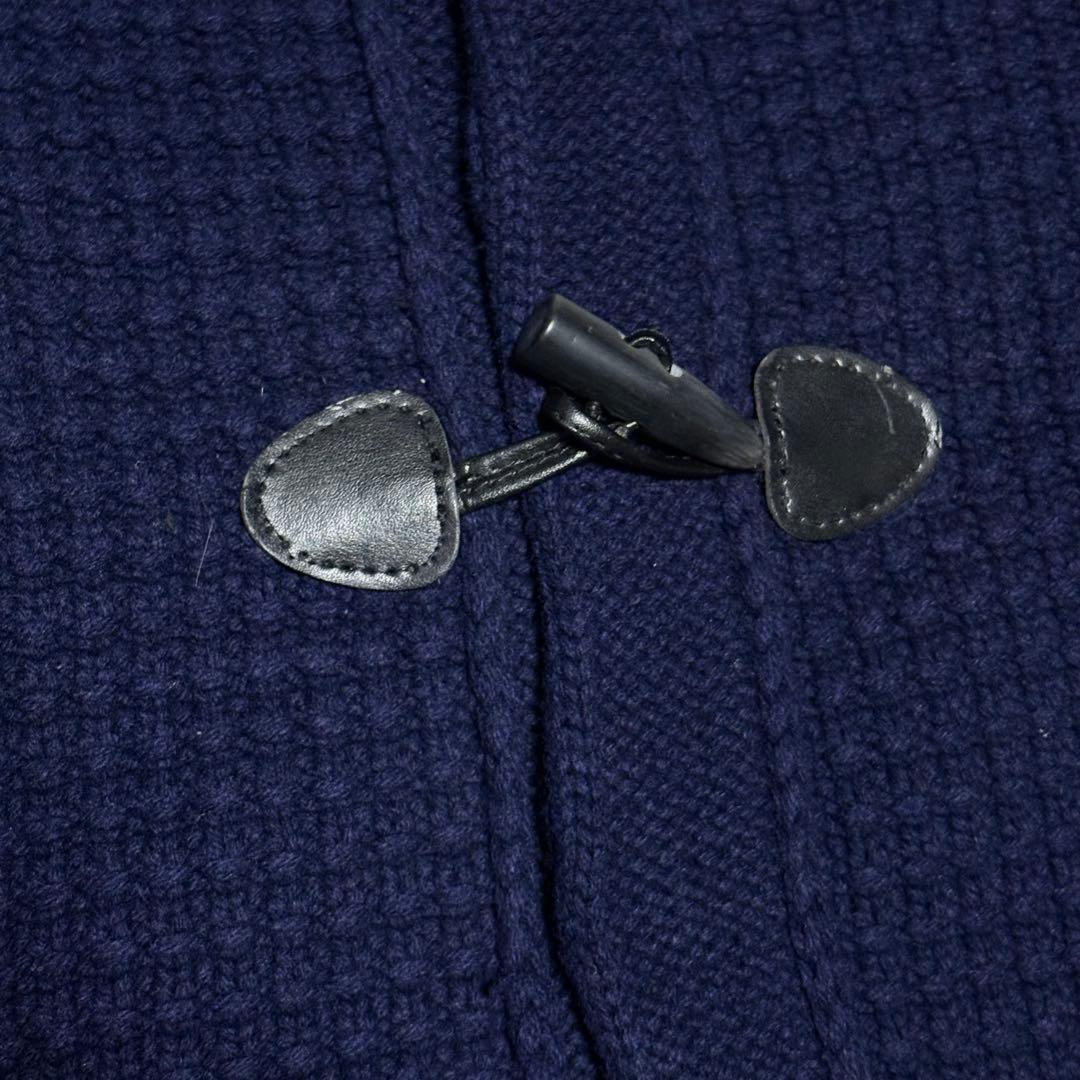 Bark バーク ダッフルコート ニット フード取外し 2way ネイビー M